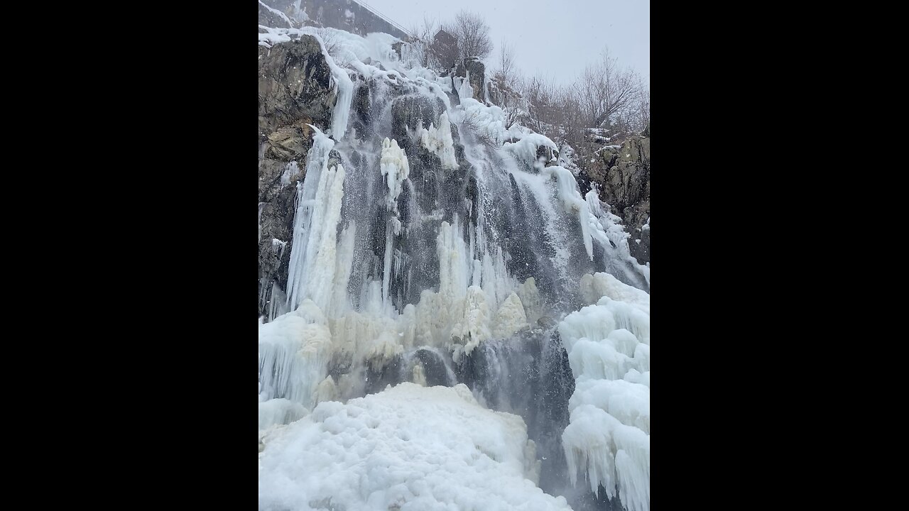 The Frozen WaterFall in Kashmir