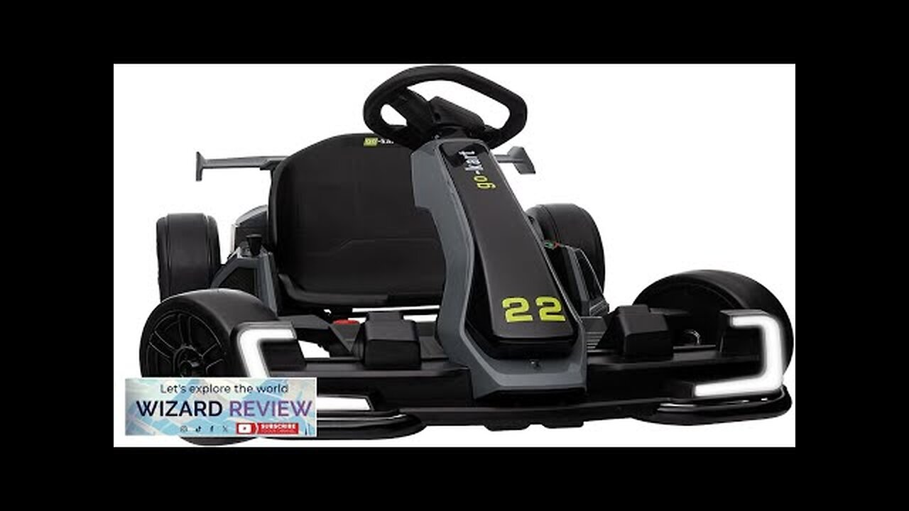 Go Kart Electric Drift Kart Car with Adjustable Seat 24V Outdoor Ride Review