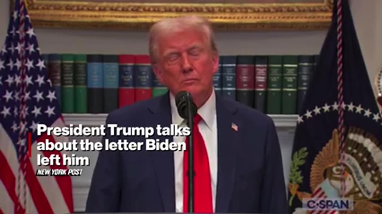 Trump reveals ‘inspirational’ message Biden left him in Oval Office letter