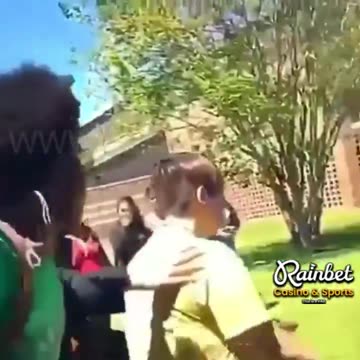 Girl sucker punches boy, boy fights back, KOs. INSTANT KARMA
