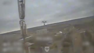 Ukrainian Drones Burn Down Russian Comms Tower