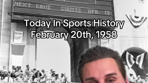 THE HISTORIC SPORTS MOMENT OF FEBRUARY 20TH, 1958