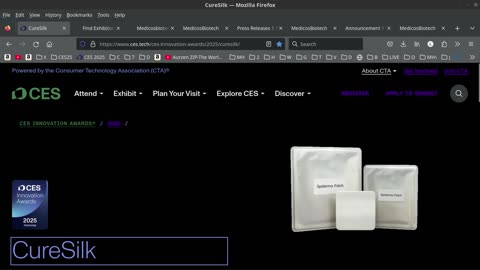 #LIVE #LADYDRAGON - #CES2025 - INNOVATION AWARD FOR CURESILK BY MEDICOSBIOTECH