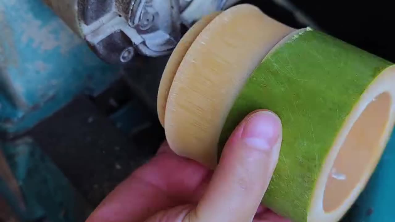 Cup made of bamboo