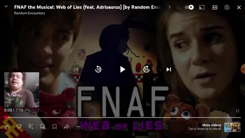 Reacting To FNAF The Musical: Web Of Lies (feat. Adrisaurus) [By Random Encounters]