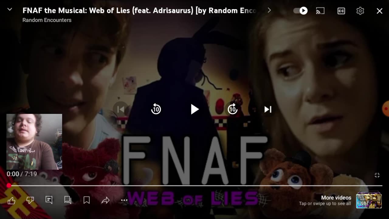 Reacting To FNAF The Musical: Web Of Lies (feat. Adrisaurus) [By Random Encounters]