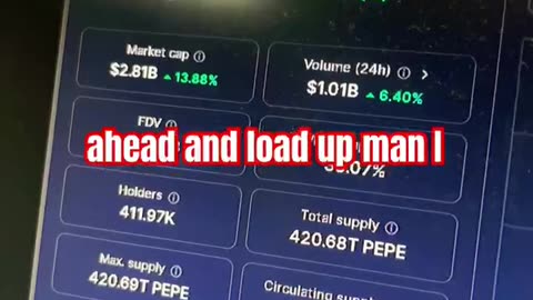 pepe crypto market coin crushing news gains trade #fyp