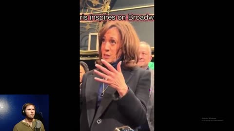 Reaction after attempting to watch Kamala Harris speech Broadway.