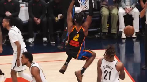 OKC THUNDER - The spin and the slam 😮‍💨