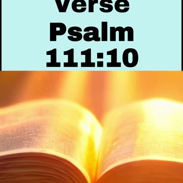 Daily Bible Verse - Psalm 111:10