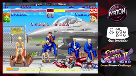 Super Street Fighter II X Grand Master • Luchas en linea • "Giodx" vs "ElMaton" (2025/02/01)