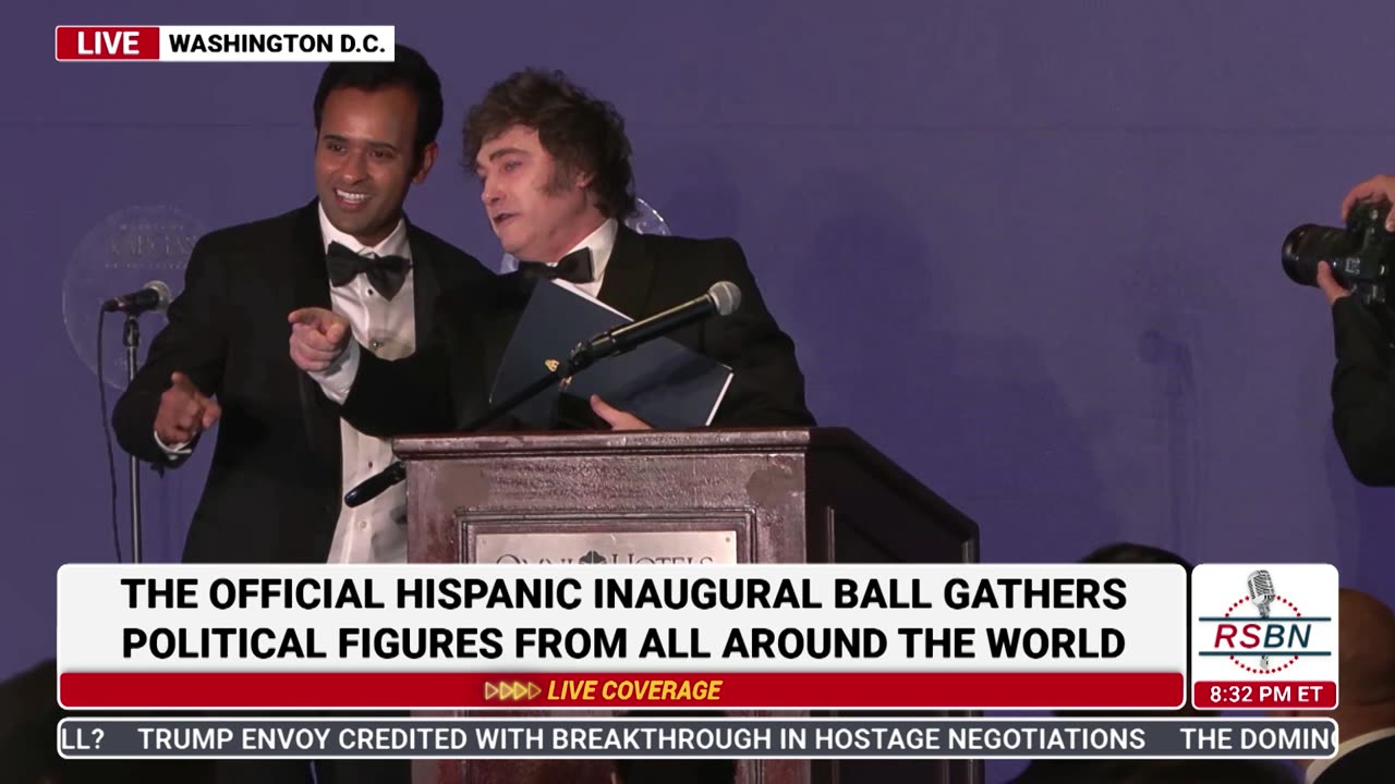 FULL SPEECH: President Javier Milei Speaks at The Official Hispanic Inaugural Ball - 1/18/25