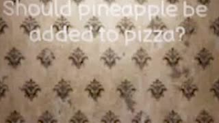 PIneapple in pizza.... NO | Fork Road