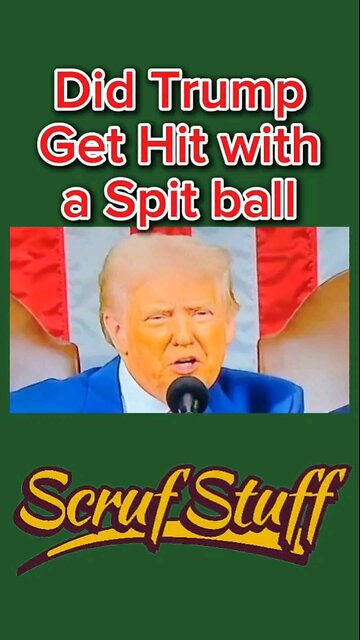 Did #Trump get hit with a spit ball? Tell me what you think? #scruftuff
