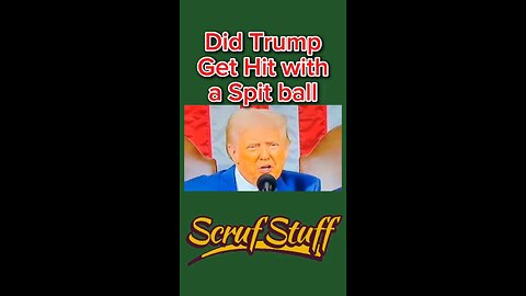 Did #Trump get hit with a spit ball? Tell me what you think? #scruftuff