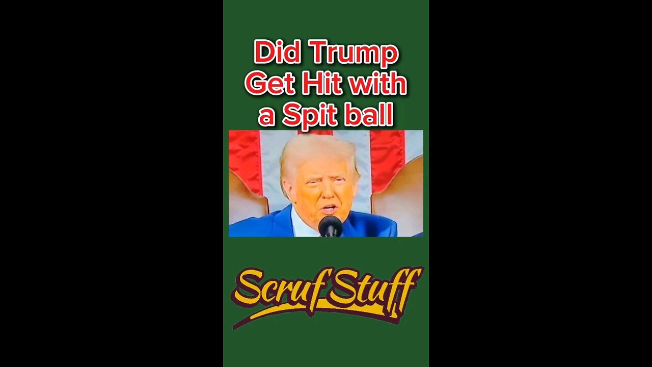 Did #Trump get hit with a spit ball? Tell me what you think? #scruftuff