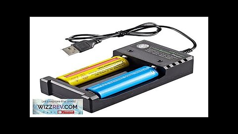 2 Slot 18650 Battery Charger CH2 USB DC 5V 1-2A Input DC Review