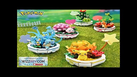 Pokemon Potted Bonsai Building Blocks Pikachu Charmander Squirtle Model Bricks Toys Creative Review