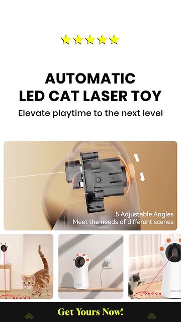 Automated LED Cat Laser Toy