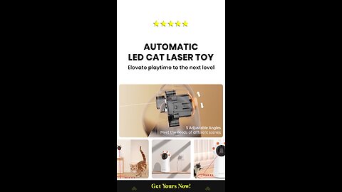 Automated LED Cat Laser Toy