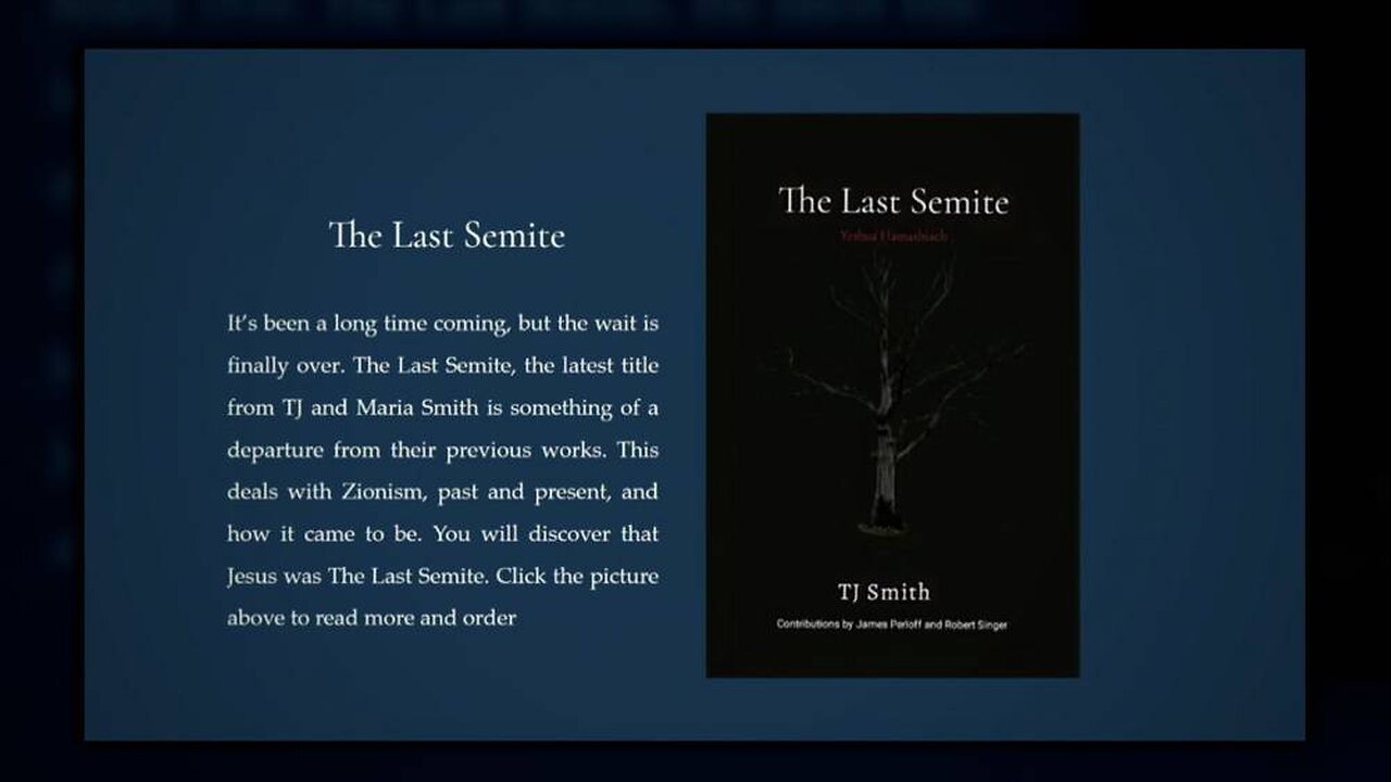 The Last Semite: How Zionists Wield Antisemitism To Impose Control - with Author, TJ Smith