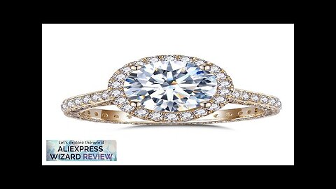 MS-305 Lab Grown Diamond Halo Ring 3ct 14K Gold Jewelry Engament Wedding Review