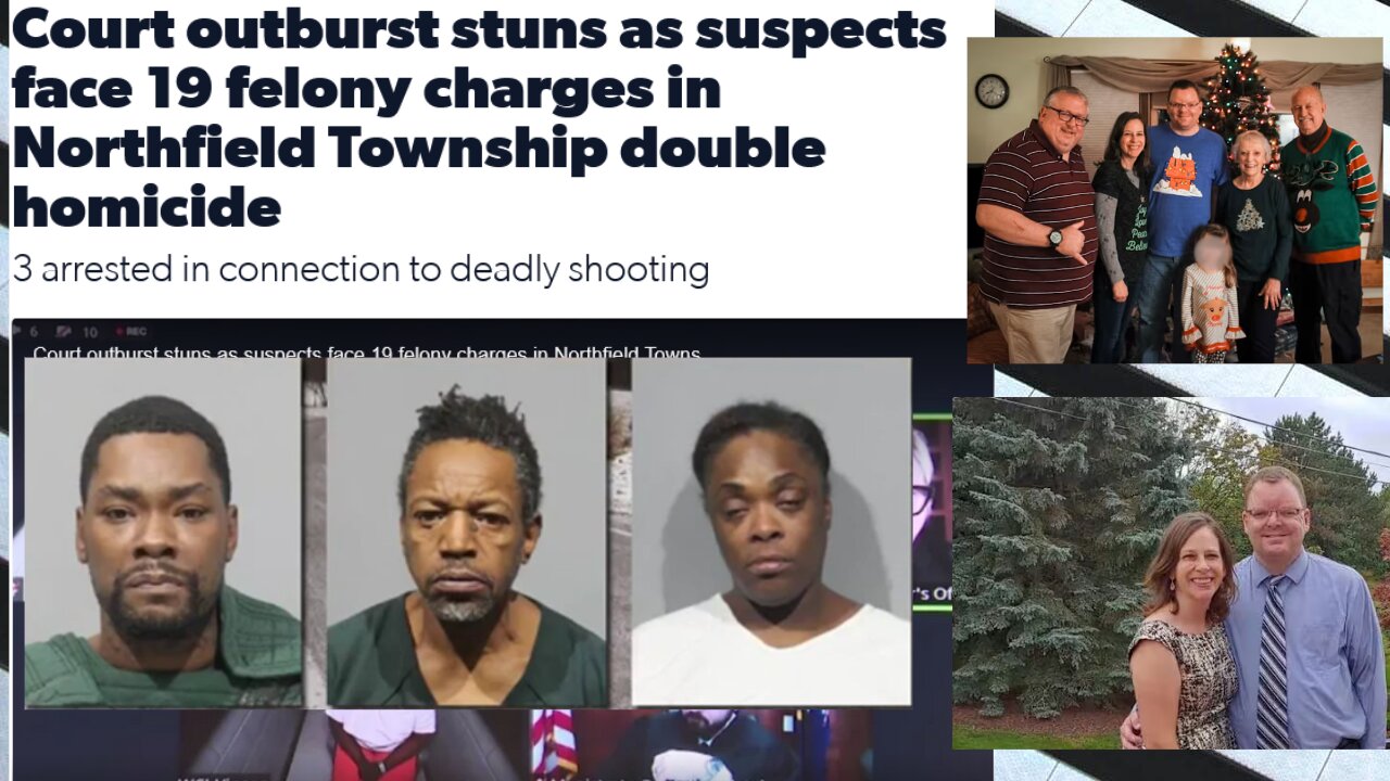 Court outburst stuns as suspects face 19 felony charges in Michigan double homicide