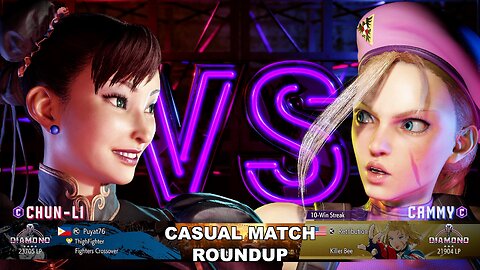 Kuya Kalbo SF6 Casual Match Roundup. Chun Li 4 star Diamond Rank [Hori Fight Stick]