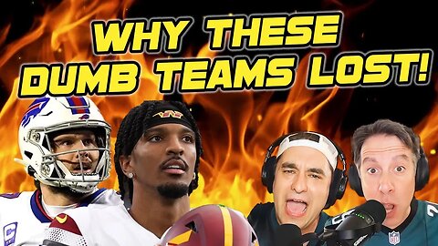 DUMBEST mistakes Bills & Commanders made in LOSSES to Chiefs & Eagles | Fusco Show NFL