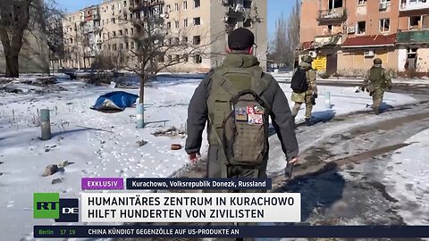 Exklusiv aus befreitem Kurachowo: Humanitäres Zentrum hilft Hunderten von Zivilisten