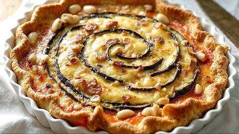 Recipe - Pie with cheese and eggplant