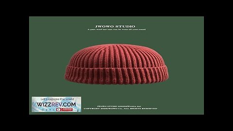 Autumn Winter Short Warm Melon Hat Men Knitted Round Top Brimless Cold Review