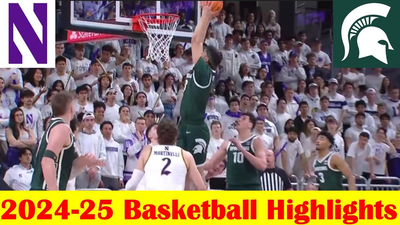 #16 Michigan State vs Northwestern Basketball Game Highlights 1 12 2025