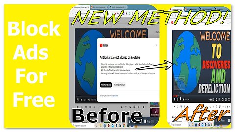 How To Bypass The YouTube Adblocker Message |2023 - Method