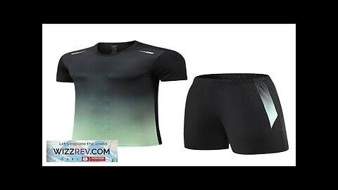 TENGOO Ice Silk Quick Drying Fitness Clothes Suit Gradient Breathable Moisture-Wicking Review