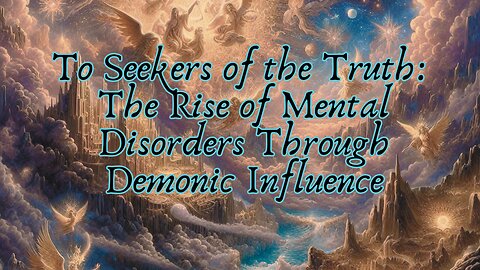 To Seekers of the Truth: The Rise of Mental Disorders Through Demonic Influence