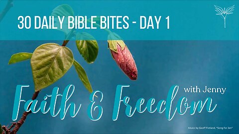 30 Daily Bible Bites: Day 1 - Isaiah 58:11: Find true strength and peace by trusting in God, not self-reliance.