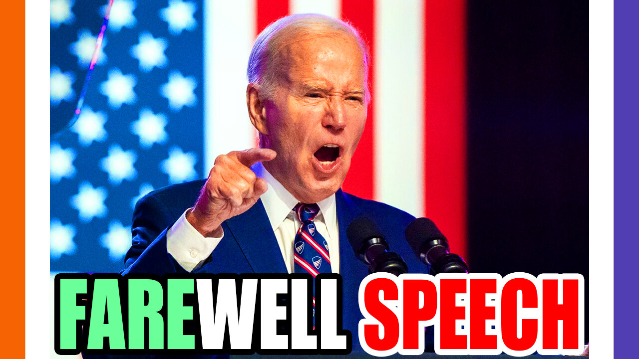 🔴LIVE: Joe Biden's Farewell Speech 🟠⚪🟣