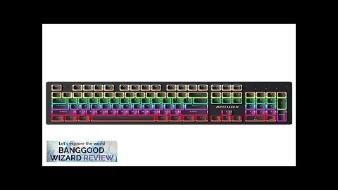 AIGUOX GK803 104 Keys Wired Mechanical Gaming Keyboard Pudding Keycaps Blue Switch Review