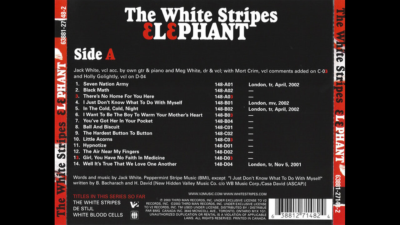 2003 - White Stripes - Elephant [FULL ALBUM]