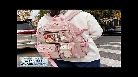 Cute Women Backpacks Waterproof Multi-Pocket Nylon School Backpack for Student Female Girls Review