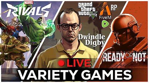 🔴LIVE IN 1440p! - GRAPHIC DESIGN, READY OR NOT, then GTAV RP!! | Dwindle Digby | - Come Hang Out!