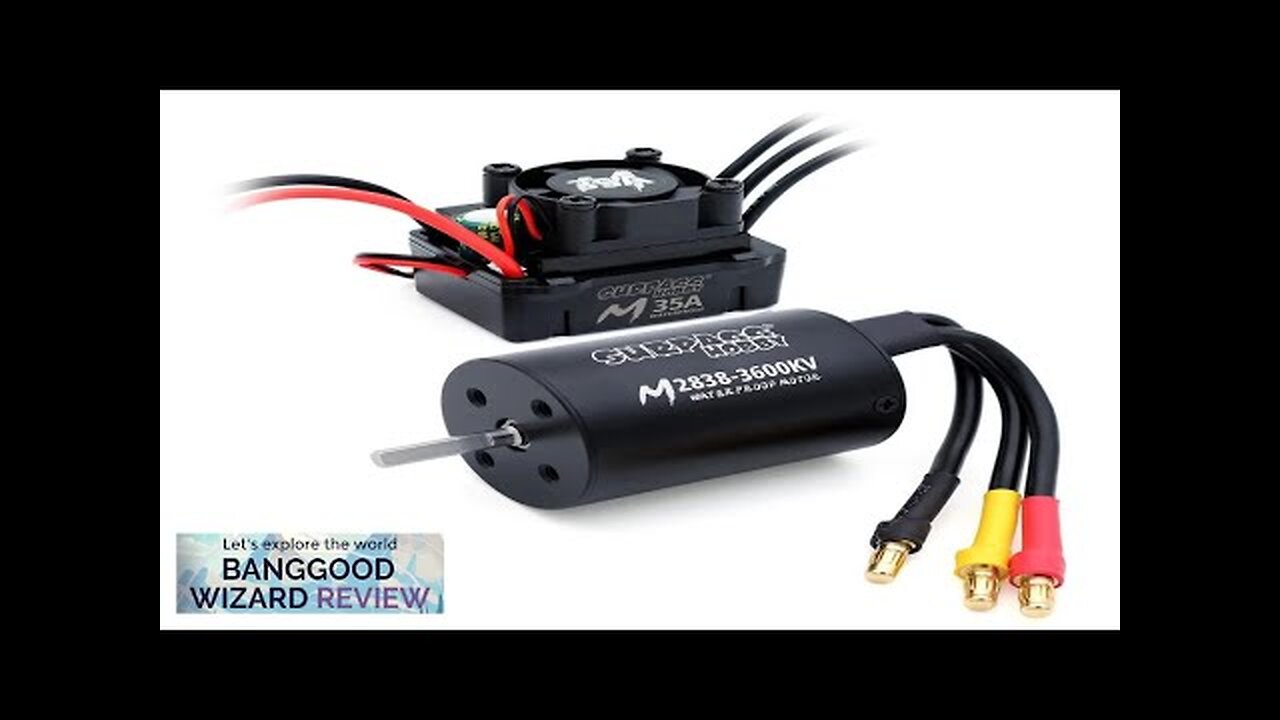 SURPASS HOBBY M2838 All Black Waterproof Brushless Motor W/ M35A Waterproof ESC Review