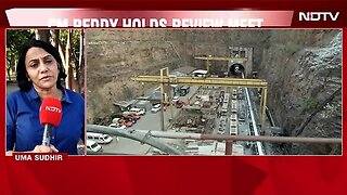 SLBC Tunnel _ Telangana Tunnel Collapse_ 8 Workers Trapped, PM Dials Chief Minister