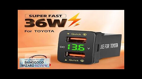 Dual USB QC Car Charger Socket Power Adapter With 12-24V Voltmeter LED Review