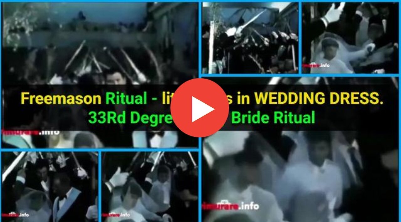 Freemason Ritual - little boys in WEDDING DRESS _ Boy Bride Ritual _ 33Rd Degree Mason Ritual