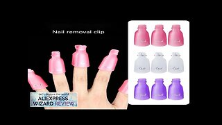 10pcs/bag Nail Acrylic Removal Clip for Remove UV LED Gel Polish Purple Review