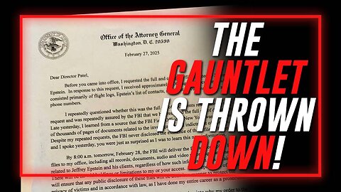 BREAKING: AG Pam Bondi Has Ordered FBI Director Kash Patel To Hand Over ALL Epstein Documents Being Withheld By Deep State Staffers, Confirming What FBI Whistleblower Garret O'Boyle Told Infowars Yesterday!