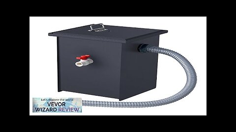 VEVOR 8LBS Commercial Grease Interceptor Trap Carbon Steel Waste Water Filter Review