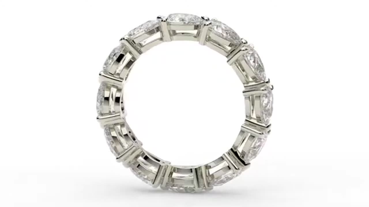 Princess Cut Diamond Eternity Band - www.eternityus.com